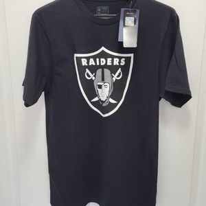 Las Vegas Raiders NFL Men's T Shirt Size S Black Cotton Crew Neck Football Tee
